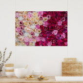 Hintergrund der Rose Poster (Küche)