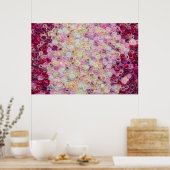 Hintergrund der Rose Poster (Küche)