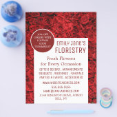 Hintergrund der Rote Rose, Werbung in Florenz Flyer (Einzeln)