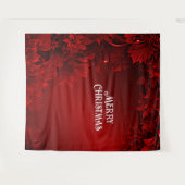 Hintergrund der Roten Blätter Wandteppich (Vorderseite (Horizontal))