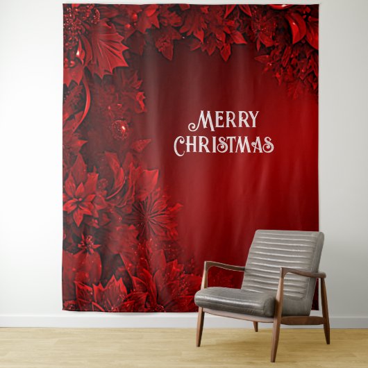 Hintergrund der Roten Blätter Wandteppich (Beispiel)