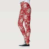 Hintergrund der roten chinesischen Spiralspirale. Leggings (Links)