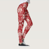 Hintergrund der roten chinesischen Spiralspirale. Leggings (Rechts)