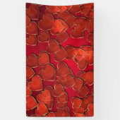 Hintergrund der roten Herzen oder Hintergrund Banner (Vertikal)