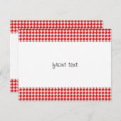 Hintergrund der roten karierten Picnic-Tablette Einladung (Vorne/Hinten)