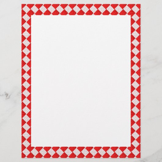 Hintergrund der roten karierten Picnic-Tablette Flyer (Hinten)