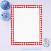 Hintergrund der roten karierten Picnic-Tablette Flyer (Einzeln)