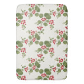 Hintergrund der Roten Nasturtiumcreme Badematte (Vorderseite Vertikal)