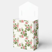 Hintergrund der Roten Nasturtiumcreme Geschenkschachtel (Geöffnet)