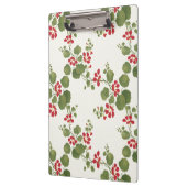 Hintergrund der Roten Nasturtiumcreme Klemmbrett (Links)