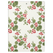 Hintergrund der Roten Nasturtiumcreme Klemmbrett (Rückseite)