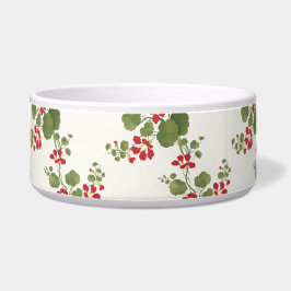 Hintergrund der Roten Nasturtiumcreme Napf