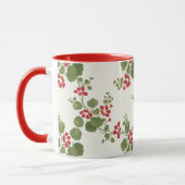 Hintergrund der Roten Nasturtiumcreme Tasse (Links)