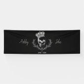 Hintergrund der Royal Skull Hochzeit Banner (Horizontal)