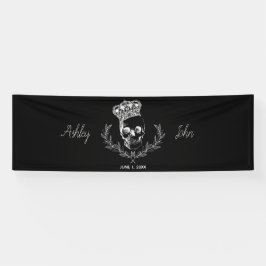 Hintergrund der Royal Skull Hochzeit Banner