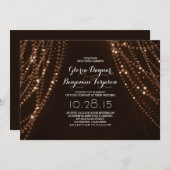 Hintergrund der rustikalen Hochzeit Einladung (Vorne/Hinten)