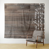 Hintergrund der rustikalen Holzstämme - Western Wandteppich (Beispiel (Horizontal))