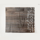 Hintergrund der rustikalen Holzstämme - Western Wandteppich (Vorderseite (Horizontal))