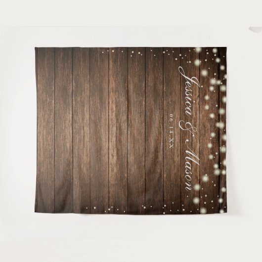 Hintergrund der rustikalen Holzwand - Hintergrund  Wandteppich (Vorderseite (Horizontal))