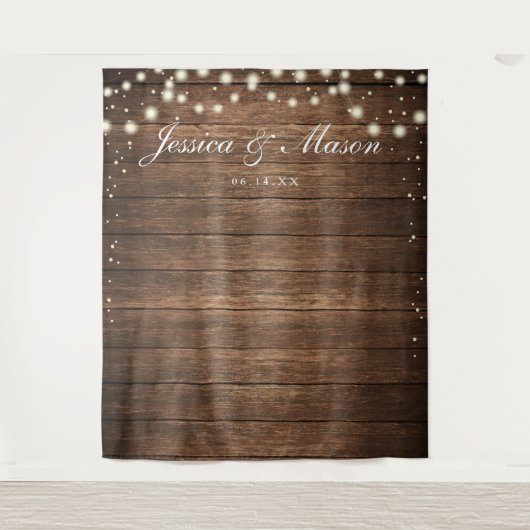 Hintergrund der rustikalen Holzwand - Hintergrund  Wandteppich (Vorderseite)