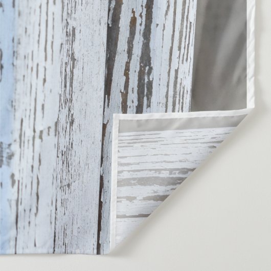 Hintergrund der rustikalen weißen Holzfotografie Wandteppich (Detail)