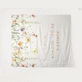 Hintergrund der rustikalen Wildblume Brautparty Wandteppich (Vorderseite (Horizontal))