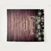 Hintergrund der rustikalen Zeichenfolgenleuchten Wandteppich (Vorderseite (Horizontal))