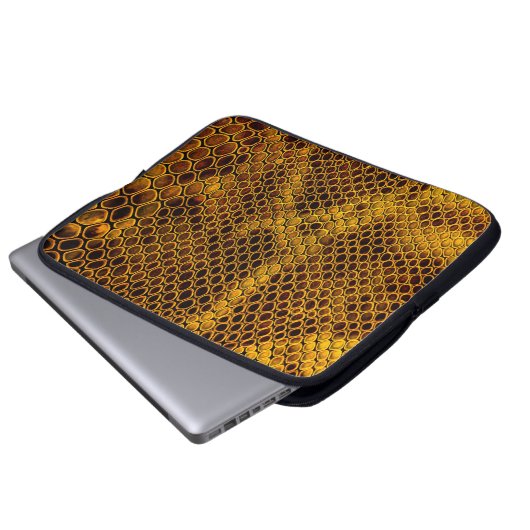 Hintergrund der Schlangenhaut Laptopschutzhülle (Vorne Knopf)