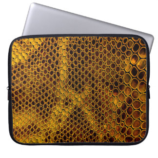 Hintergrund der Schlangenhaut Laptopschutzhülle