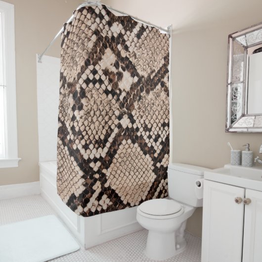 Hintergrund der Schlangenhautextur Duschvorhang (Beispiel)