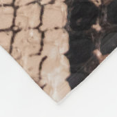 Hintergrund der Schlangenhautextur Fleecedecke (Ecke)
