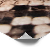 Hintergrund der Schlangenhautextur Poster (Ecke)