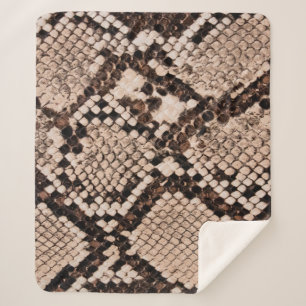 Hintergrund der Schlangenhautextur Sherpadecke