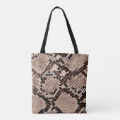 Hintergrund der Schlangenhautextur Tasche (Rückseite)