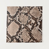 Hintergrund der Schlangenhautextur Wandteppich (Vorderseite (Horizontal))