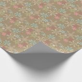 Hintergrund der Schneeflocke Geschenkpapier (Ecke)