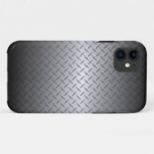 Hintergrund der schwarz-glänzenden Stahltafel Case-Mate iPhone Hülle (Rückseite (Horizontal))