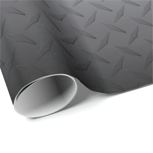 Hintergrund der schwarz-glänzenden Stahltafel Geschenkpapier (Rolleneckpunkt)