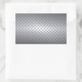 Hintergrund der schwarz-glänzenden Stahltafel Rechteckiger Aufkleber (Tasche)