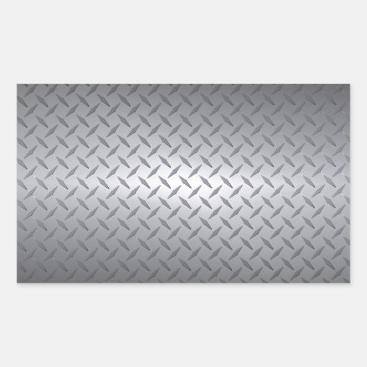 Hintergrund der schwarz-glänzenden Stahltafel Rechteckiger Aufkleber (Vorderseite)