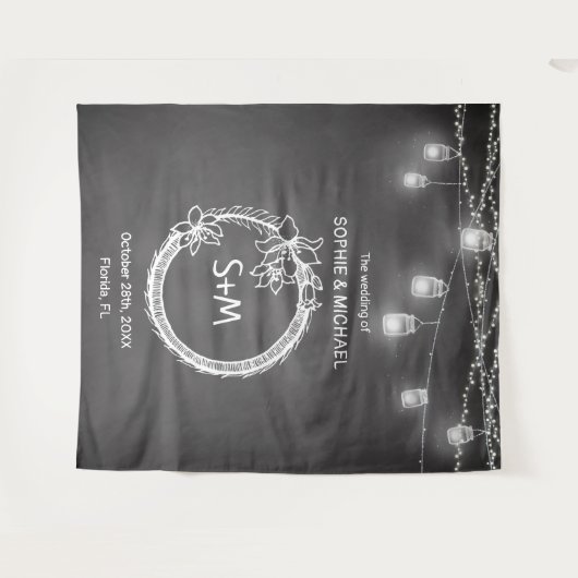 Hintergrund der Schwarz-weißen Kopfzeile des Fotos Wandteppich (Vorderseite (Horizontal))