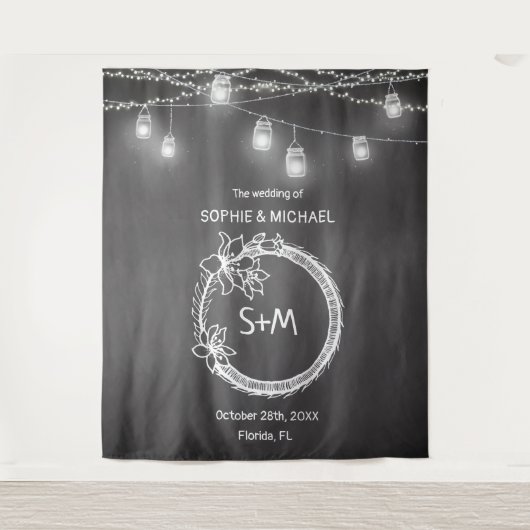 Hintergrund der Schwarz-weißen Kopfzeile des Fotos Wandteppich (Vorderseite)