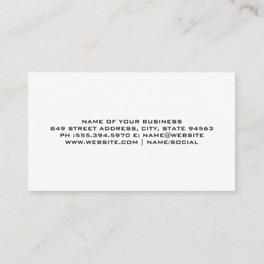 Hintergrund der Schwarzen Textur | QR Code Busines Visitenkarte (Rückseite)