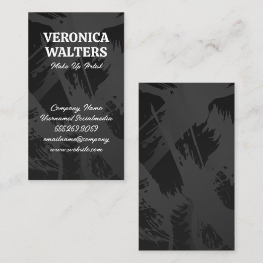 Hintergrund der Schwarzen Textur Treuekarte (Vorne/Hinten)