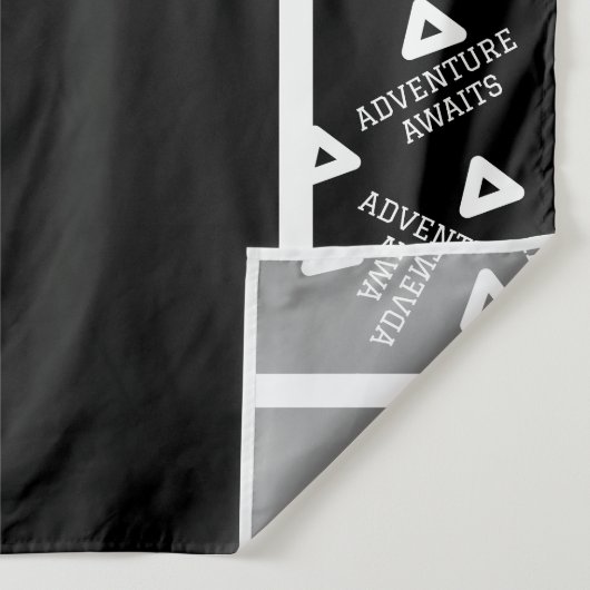 Hintergrund der schwarzen und weißen Absolventen Wandteppich (Detail)