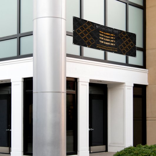 Hintergrund der sechseckigen Triangle-Meetup-Ausst Banner (Äußeres Gebäude)