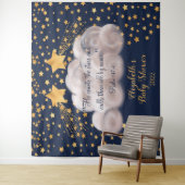 Hintergrund der Shooting Star Twin Baby Dusche Wandteppich (Beispiel)