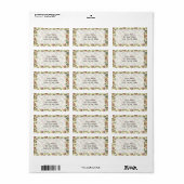 Hintergrund der Spielzeugsymbole Adressaufkleber (Vorne)