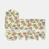 Hintergrund der Spielzeugsymbole Geschenkschachtel (Ungefaltet)