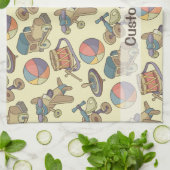 Hintergrund der Spielzeugsymbole Geschirrtuch (Gefaltet)